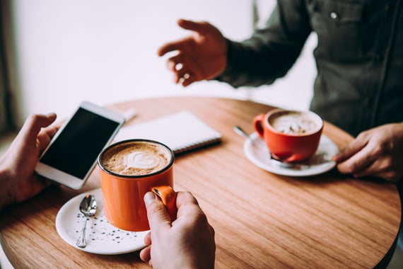 Coffee business meeting
